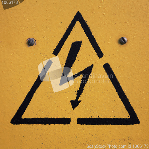 Image of The orange warning metal tablet