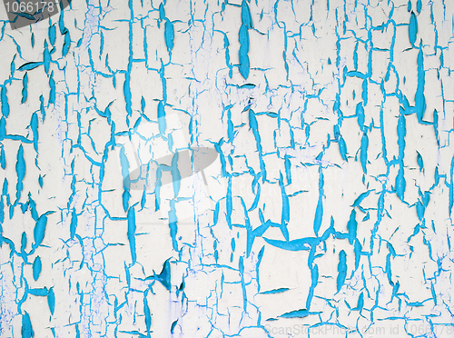 Image of The painted peeled old wall