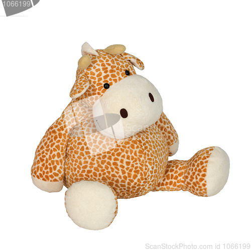 Image of Toy giraffe on a white background