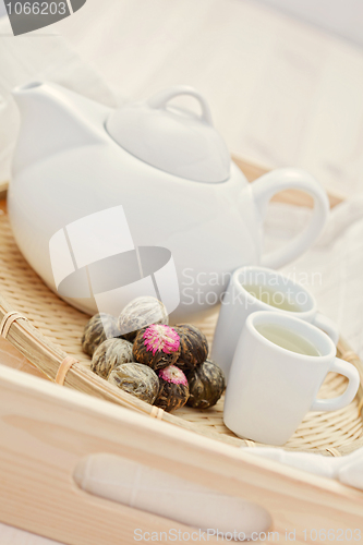 Image of green tea balls