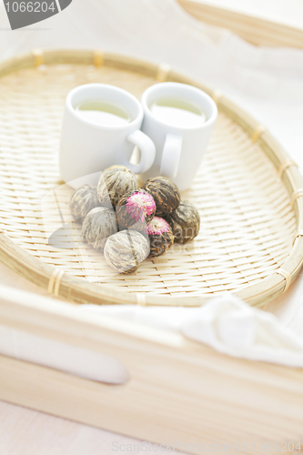 Image of green tea balls