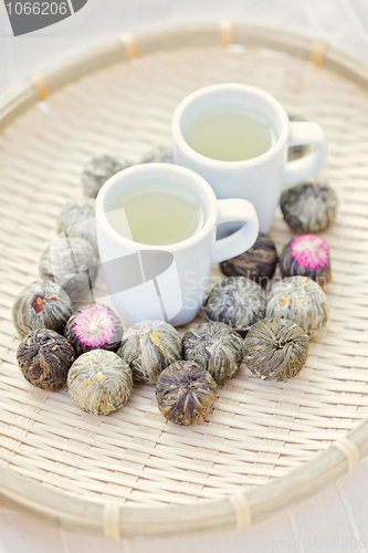 Image of green tea balls