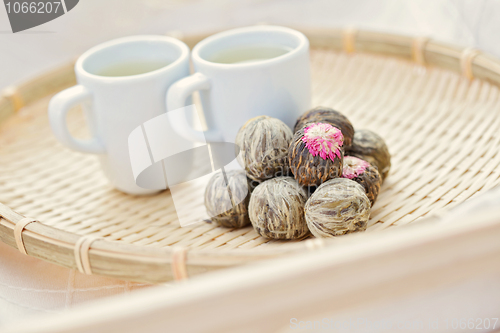 Image of green tea balls
