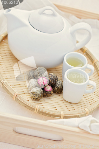 Image of green tea balls