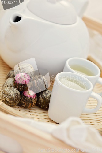 Image of green tea balls