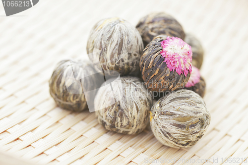 Image of green tea balls