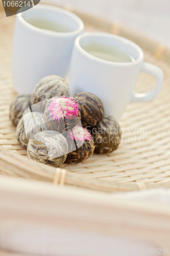 Image of green tea balls