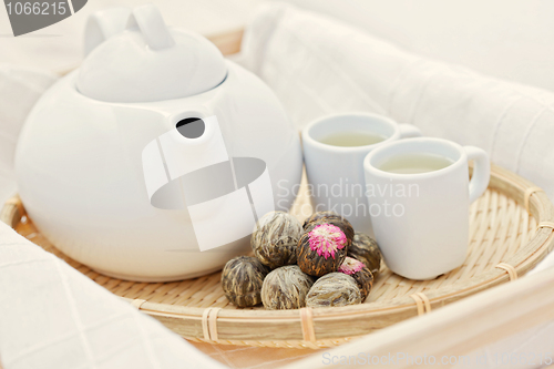 Image of green tea balls