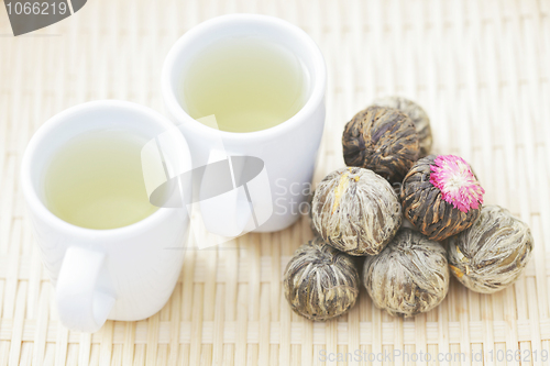 Image of green tea balls