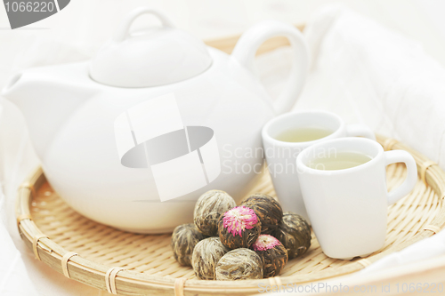 Image of green tea balls
