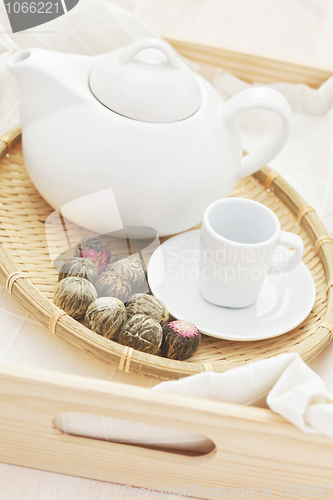 Image of green tea balls