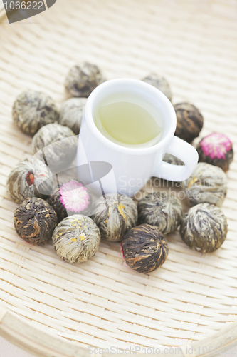 Image of green tea balls