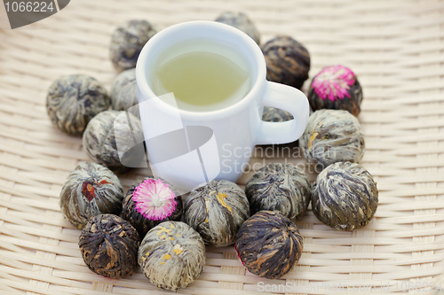 Image of green tea balls