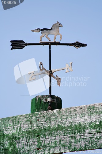 Image of Weather vane with french directions