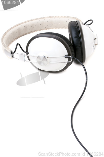 Image of Headphones Over White