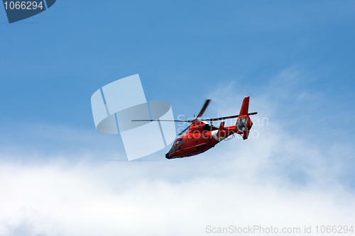 Image of Red Helicopter