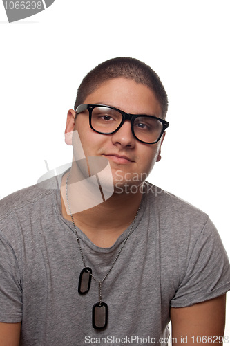 Image of Young Man In Nerd Glasses