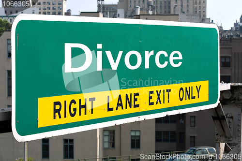 Image of Divorce Highway Sign