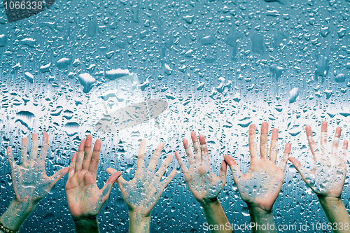 Image of hailing the rain