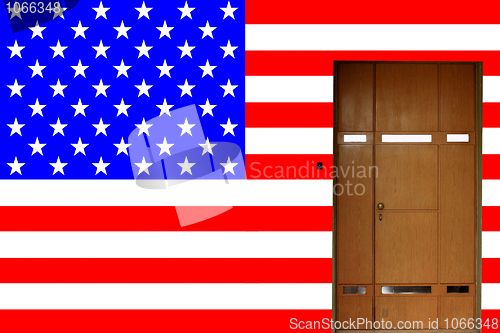 Image of american entrance