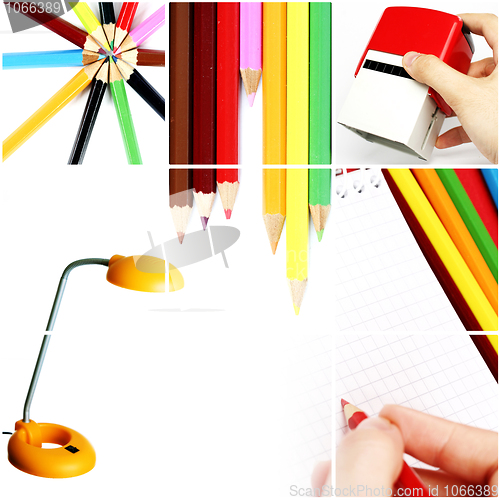 Image of Colorful office collage.