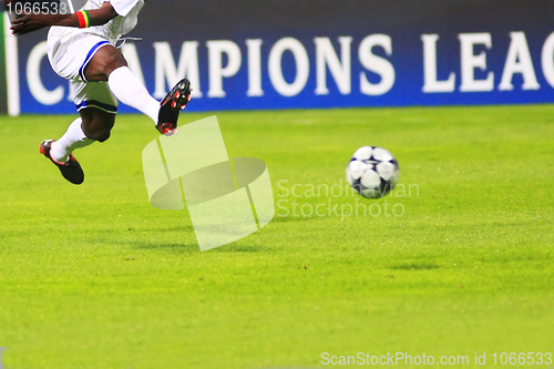 Image of Flying soccer player