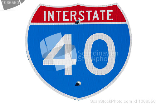 Image of Interstate I-40 sign