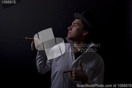 Image of Portrait of a young man -cowboy style