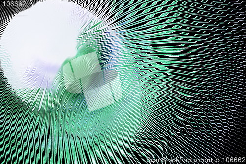 Image of green abstract with white hole