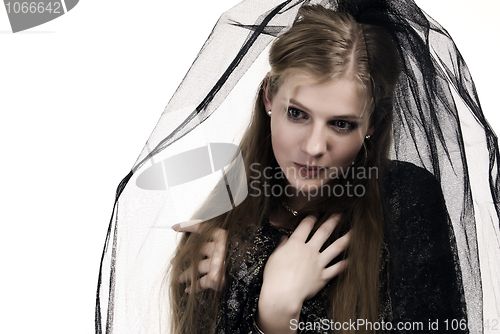 Image of Black bride portrait   