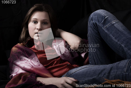 Image of Portrait of a young girl    