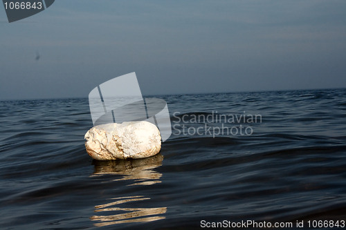 Image of White Buoy on Water