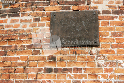 Image of The ancient metal tablet