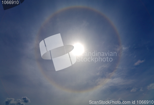 Image of Halo around of the sun