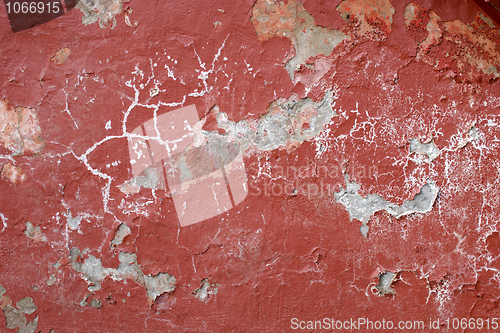 Image of The peeled old wall