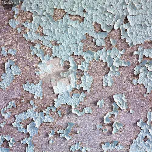 Image of Surface of painted peeled wall