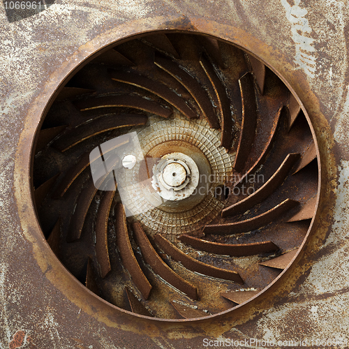 Image of Metal old turbine