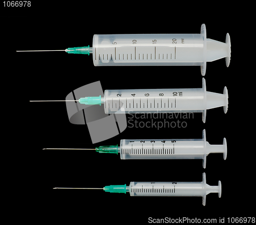 Image of Four syringes