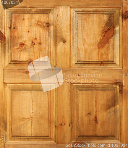 Image of Yellow wooden door