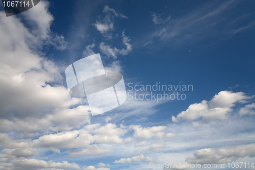 Image of Blue cloudy sky