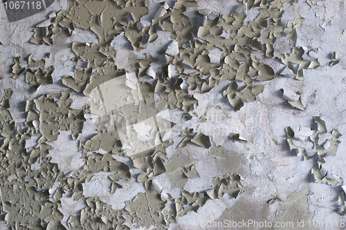 Image of The peeled old wall
