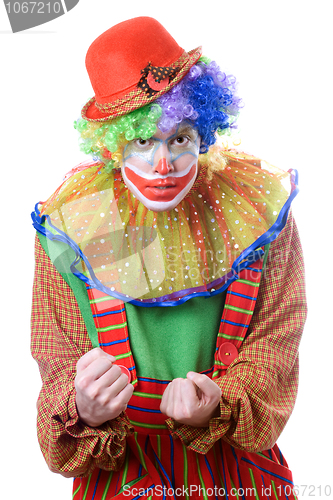 Image of Portrait of an evil clown