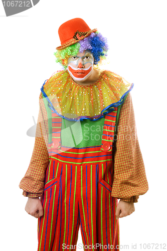 Image of Portrait of a ferocious clown
