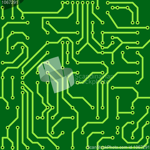 Image of Background with conductor on computer circuit board