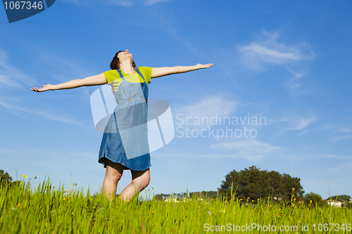 Image of Carefree woman