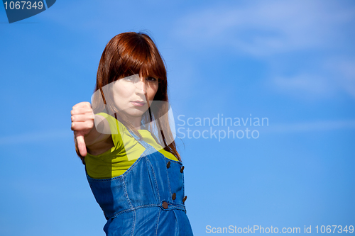 Image of Sad woman