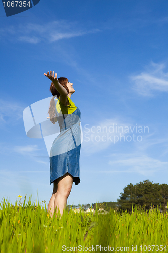 Image of Carefree woman