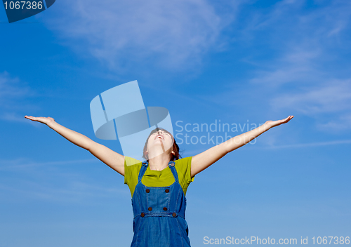 Image of Carefree woman