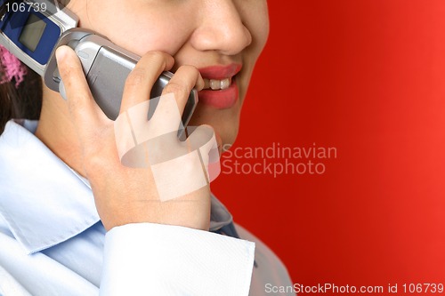 Image of On the phone