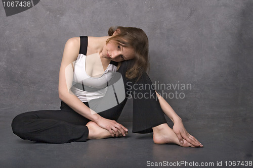 Image of Sad woman, studio shot